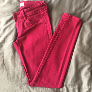 A&F Fuschia Skinny Jeggings